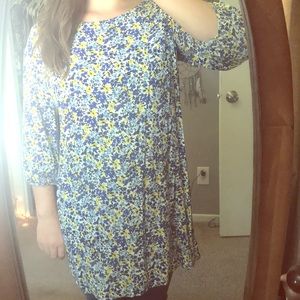 Floral pattern tunic dress